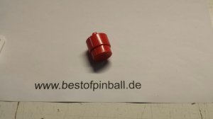 Flipperknopf rot opaque Bally/Gottlieb B-16680-R
