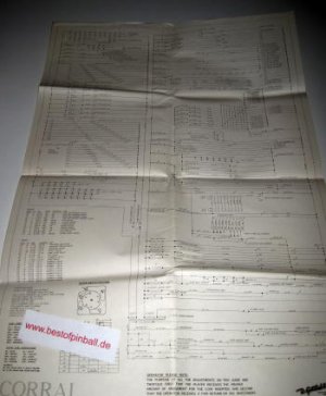 Corral Schematics (Gottlieb)