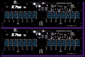 X-Pin 2x14 Digit LED Displays BLAU (BALLY GAMES)