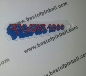 Flight 2000 Promo Plastic (Stern)