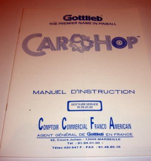 Car Hop Handbuch französisch