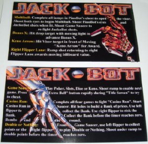 Custom Cards Jackbot (Williams) - choose Language