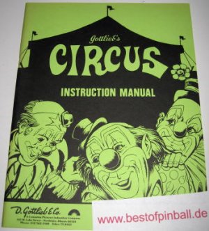 Circus Game Manual (Gottlieb)