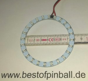 LED Ring 80mm warm weiss