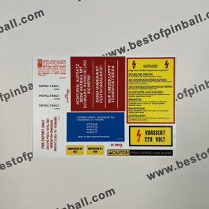 Safety Decal Set System 1