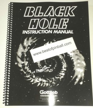 Black Hole Game Manual (Gottlieb)