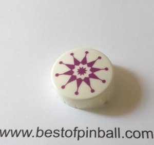 Bumpercap Gottlieb white/purple 10 Ink Spot