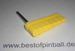 Flipper yellow ribbed with Shaft (Bally)