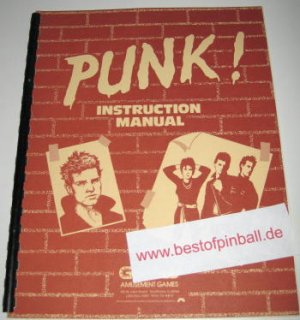 Punk Game Manual (Gottlieb)