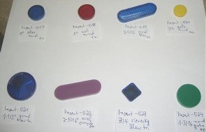 Insert purple 2-5/16" oval opaque