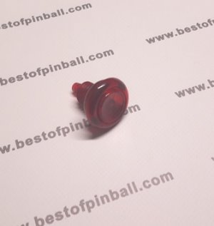 Flipperknopf red translucent without Spring 41mm
