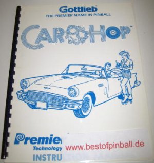 Car Hop Game Manual (Gottlieb)