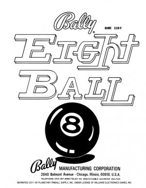 Eight Ball Manual (Bally)
