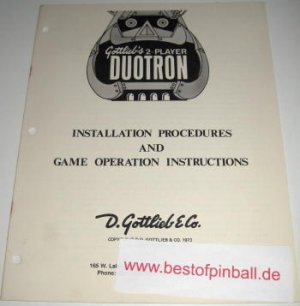 Duotron Operators Handbook (Gottlieb)