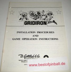 Gridiron Operators Handbook (Gottlieb)