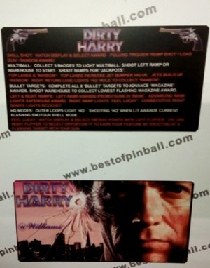 Dirty Harry Custom Cards (Williams)