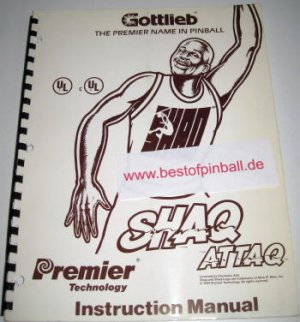 Shaq Attack Game Manual (Gottlieb)