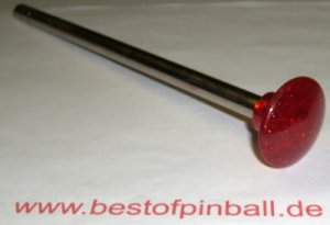Shooter w/shaft - transluct red with Metal Flak