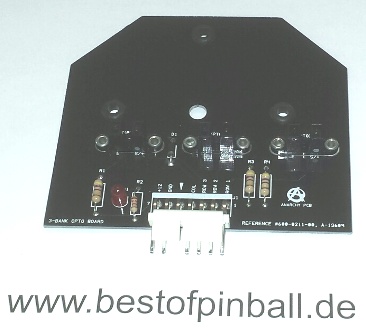 3 Drop Target Bank Assembly Board A-13609 (Williams) - zum Schließen ins Bild klicken