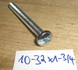 Schraube 10-32 x 1-3/4