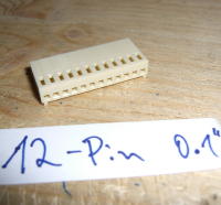 Connector Plug 12pin 0.1"