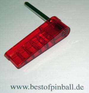 Flipperfinger rot transparent mit Williams Logo