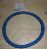 3" Rubber blue