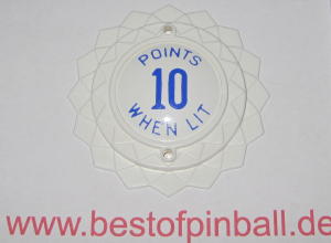 Bumperkappe Daisy Dome Top weiß / blau - POINTS 10 WHEN LIT