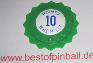 Bumperkappe Daisy Dome Top grün / blau - POINTS 10 WHEN LIT