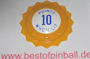 Bumperkappe Daisy Dome Top gelb / blau - POINTS 10 WHEN LIT