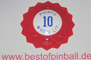 Bumperkappe Daisy Dome Top rot / blau - POINTS 10 WHEN LIT