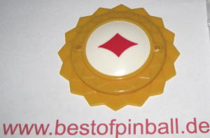 Bumperkappe Daisy Dome Top gelb / rot - Diamond - zum Schließen ins Bild klicken