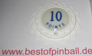 Bumperkappe Daisy Dome Top weiß / blau - 10 POINTS