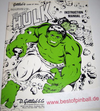 Hulk Game Manual (Gottlieb) - zum Schließen ins Bild klicken