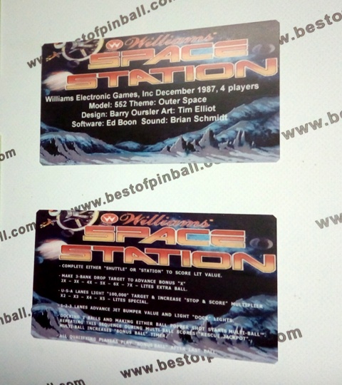 Space Station Custom Cards (Williams) - zum Schließen ins Bild klicken