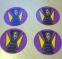 Batman Forever Popbumper-Decals Set of 4