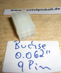 Buchsengehäuse 9Pin 0.062"