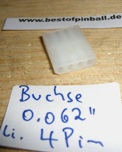 Buchsengehäuse 4Pin 0.062" (4x1)