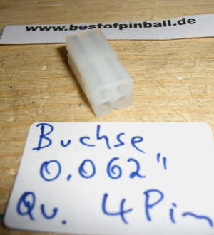 Buchsengehäuse 4Pin 0.062" (2x2)