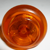 Flipperknopf orange transparent 41mm