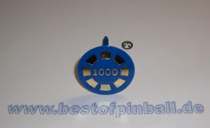 Mushroom Bumpercap blau mit gold punktierter 1000 (Bally)