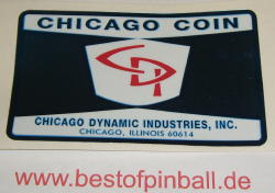 Chicago Coin Coindoor Decal