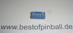 DIP Switch 8-Position blue