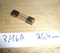 Fuse 1/4A (6.3x25,4mm)