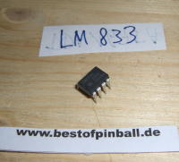 LM 833 (Dual Low Noise Op Amp)
