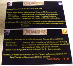 Lord of the Rings Custom Cards in German