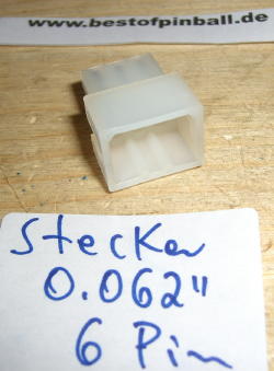 Steckergehäuse 6Pin 0.062"