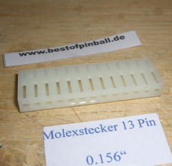 Molex-Steckergehäuse 0.156? (3,96 mm) 13 Kontakte