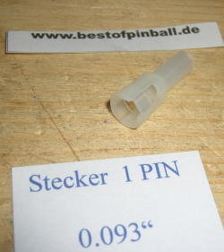 Stecker 1 Pin 0.093"