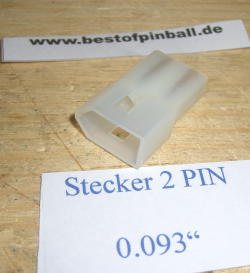 Stecker 2 Pin 0.093"